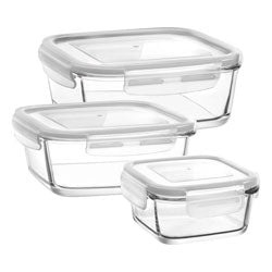 SET 3PCS RECIPIENTE CON TAPA DIF TAMAÑOS FRESCO LAV