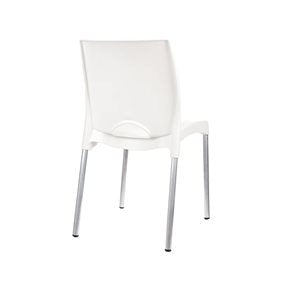 SILLA TUCSON BLANCA PATA METAL