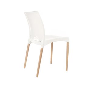 SILLA TEXAS BLANCA POLIPROPILENO