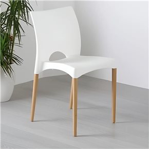 SILLA TEXAS BLANCA POLIPROPILENO