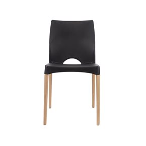 SILLA TEXAS NEGRA POLIPROPILENO