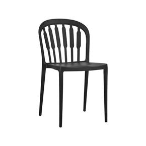 SILLA RECIFE NEGRA POLIPROPILENO