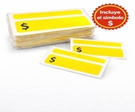 Carteles para precios (100 unidades)