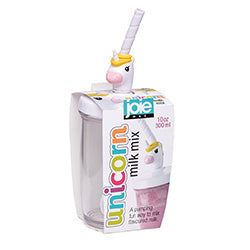 VASO 300ML DISEÑO UNICORNIO C/ TAPA Y SORBITO JOIE