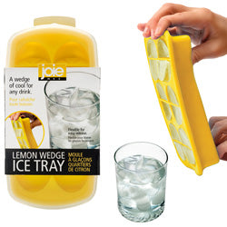 CUBETERA DE HIELO FORMA LIMON FLEXIBLE C/ TAPA JOIE