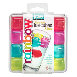 SET X16 CUBOS DE HIELO REUTILIZABLES DE COLOR JOIE