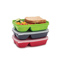 SET 3 RECIPIENTES CON 3 DIVISIONES Y TAPA JOIE
