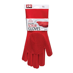 2 GUANTES C/ESPONJA SILICONA SURTIDO JOIE