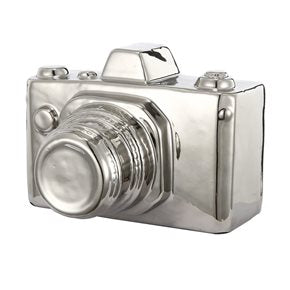 CAMARA DECORATIVA 15x13x11CM PLATA