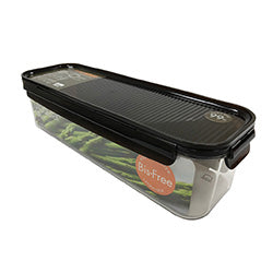 RECIPIENTE 1.8L RECTANGULAR PLASTICO BISFREE MARRON. 33X11X9CM