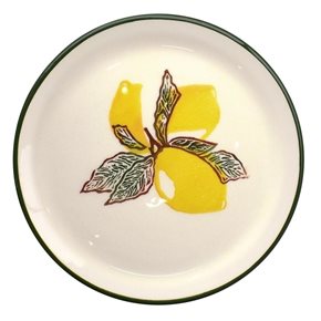 PLATO DE MESA CERAMICA 25CM LIMONES