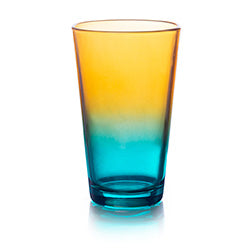 VASO 324ML CAVANA BICOLOR AZUL/AMARILLO CRISA