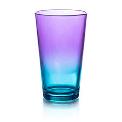 VASO 324ML CAVANA BICOLOR AZUL/MORADO CRISA