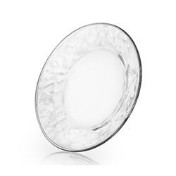 PLATO POSTRE VIDRIO D19CM ALASKA CRISA