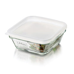 RECIPIENTE VIDRIO C/TAPA 808ML CRISA 14.5X14.5X6CM