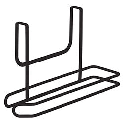 PORTA ROLLO COLGANTE 26x13x8.5CM CROMADO NEGRO