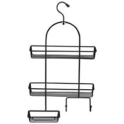 ORGANIZADOR DUCHA 26x10x49CM CROMADO NEGRO