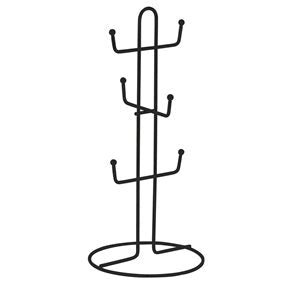 SOPORTE TAZAS D16x36CM CROMADO NEGRO