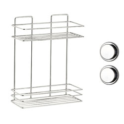 ORGANIZADOR RECT 2 PISOS 11x24CM CROMADO