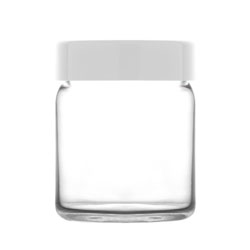 SET 3 FRASCOS VIDRIO C/TAPA BLANCA 290CC NOVO LAV