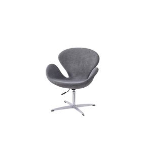 BUTACA LYON BASE METAL GRIS