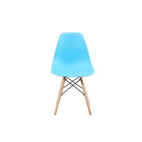 SILLA NIÑO EAMES DKR PP Y MADERA CELESTE