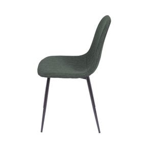 SILLA CHARLA LINO/METAL GRIS GRAFITO/NEGRO