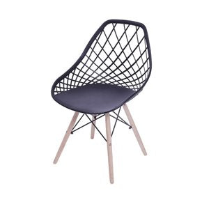 SILLA KAILA PP Y MADERA NEGRO