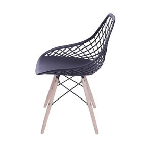 SILLA KAILA PP Y MADERA NEGRO
