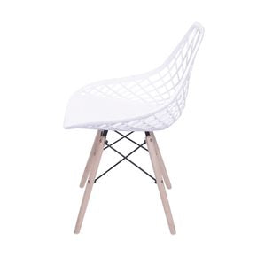 SILLA KAILA PP Y MADERA BLANCO