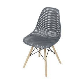 SILLA EAMES COLMENA COMEDOR BASE MADERA NEGRA