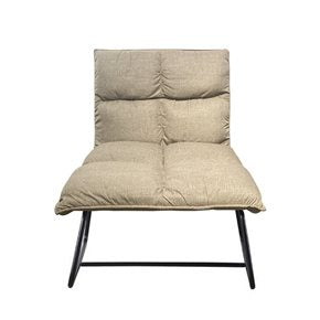 BUTACA MADRID BASE METAL BEIGE