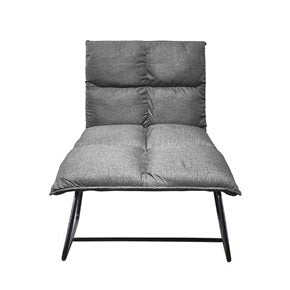 BUTACA MADRID BASE METAL GRIS