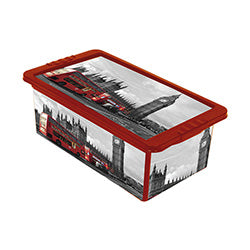 CAJA ORGANIZADORA 5.5LTS 34.3X19X11.7CMLONDON