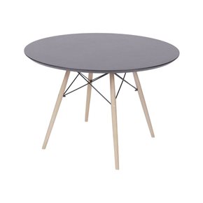 MESA EAMES DKR D110x73CM MDF Y MADERA NEGRO