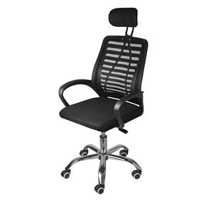 SILLA ESCRITORIO EJECUTIVA - VIENA NEGRA APOYA CABEZA
