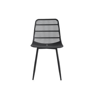 SILLA ALASKA PP/METAL NEGRO