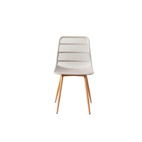 SILLA ALASKA PP/MADERA BEIGE