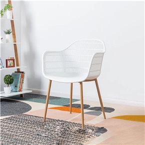 SILLA SYDNEY PP/MADERA BLANCO