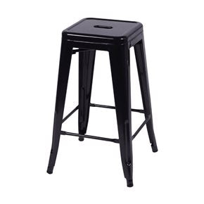 BANCO ALTO TOLIX METAL NEGRO