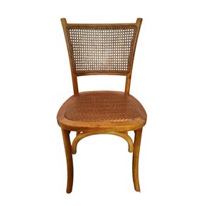 SILLA CLASICA 42x43x89CM MADERA/RATTAN NATURAL