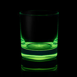 VASO WHISKY LUMINOSO VERDE 315 CC  AFTER GLOW PASA