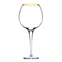 SET X6 COPA VINO 550CC BORDE DORADO MONTIS PASABAHCE