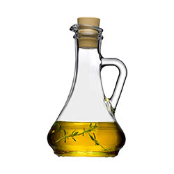 SET X2 ACEITERA/VINAG.VIDRIO 250CC OLIVIA PAS. H15.7CM