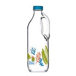 BOTELLA VIDRIO 1400CC TAPA VERDE SKETCH PASABAHCE