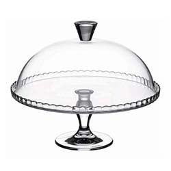 PLATO TORTA C/ CUPULA Y PIE 32.2CM MACARON PASABAHCE