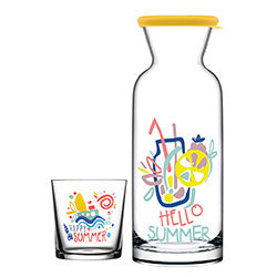 SET DECANTER 1260CC + 6 VASOS 380CC SUMMER PASABAHCE