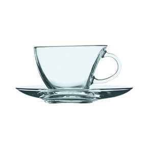 SET 6 TAZA DE TE C/PLATO 230CC PENGUEN PASABAHCE