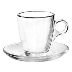 SET 6 TAZA CAFE C/PLATO 128CC MAROCCHINO PASABAHCE