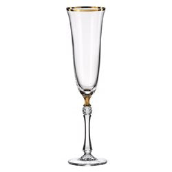 SET X6 COPA CHAMPAGNE 190ML PARUS B.DORADO BOHEMIA